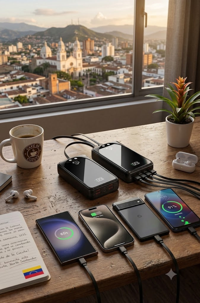 Power Bank 4 en 1 de 30,000 mAh 🚀